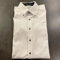 【美品】ORIHICA SUPERNON-IRONワイシャツLLサイズニット素材