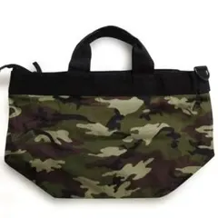 迷彩柄キャンバストートバッグ
