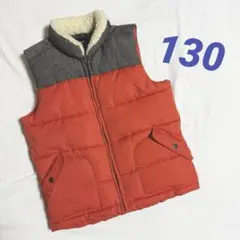 GAP Kids ダウンベスト 中綿ベスト ヘリンボーン　130