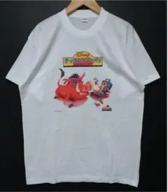 ティモンとプンバァ 地球まるかじりの旅 ディズニー Tシャツ M デッドストック