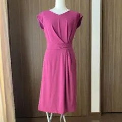 PINKY&DIANNE ツイストタックドレープジャージワンピース