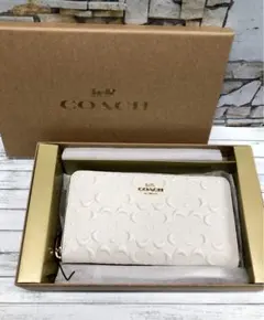 COACH コーチ ロングジップアラウンドウォレット 長財布 ストラップセット