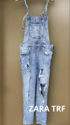 ZARA TRF denim ダメージサロペット　S size