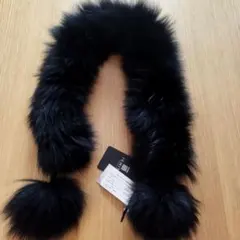 【新品タグ付き】ファーマフラー　襟巻　ブルーフォックス　狐　フォックスショール