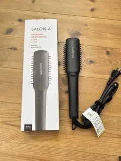 SALONIA ストレートヒートブラシスリム ブラック　　　SL-012BKS