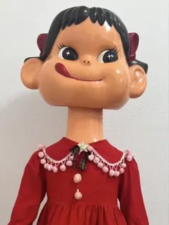 ノ*。様 不二家 ペコちゃん 等身大 クリスマス 110cmのサムネイル