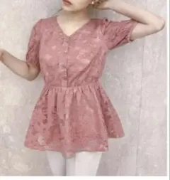 プロポーションボディドレッシング❤︎レース生地ブラウス⭐︎超美品！のサムネイル