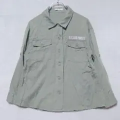 レトロガール ミリタリーシャツ U.S.AIR FORCE ワッペン (M)のサムネイル