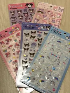 エポキシステッカー ぷくっとシール5枚 サンリオ マイメロクロミシナモロール