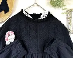サマンサモスモス♡SM2♡レース　2way ブラウス　ふわり　くるみボタン