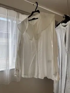 Bon Baiser 大きな襟 ホワイトシャツ