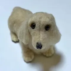 羊毛フェルトの犬 ミニチュアダックス全身像❣️ - メルカリ