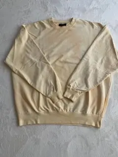 BACK NUMBER 長袖カットソー M クリーム色