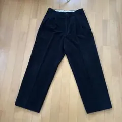 メンズ/コーデュロイ /ブラックワイドパンツ Ｍサイズ