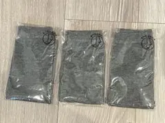 足袋ソックス　グレー 3足セット すべり止め付き