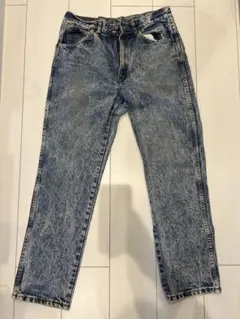 W31/古着 h.i.s ジーンズ 90s ケミカルウォッシュ デニム