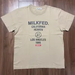 MILKFED ミルクフェド 半袖Tシャツ ベージュ