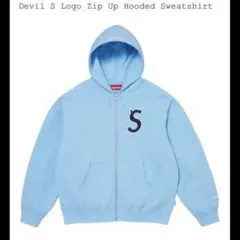 Devil S Logo Zip Up Hooded Sweatshirt