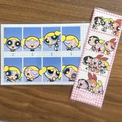 パワーパフガールズ　証明写真　プリクラ　ステッカー　ブロッサム　バブルス