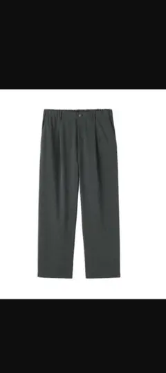 無印良品　乾きやすいワンタックワイドパンツ　メンズMのサムネイル
