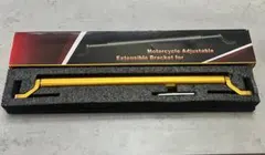 バイク ハンドル クランプバー アクセサリー 調整式 ゴールド 新品 dのサムネイル
