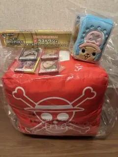 ワンピース　一番くじ　C賞サイコロクッション　E賞カードケース　ラストワン賞　他