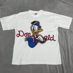 90s Disney ディズニー ドナルドダック Tシャツ ホワイト サイズSのサムネイル