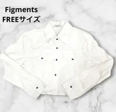 Figmentsフィグメンツ WEGO クロップド丈 長袖シャツ ホワイト F