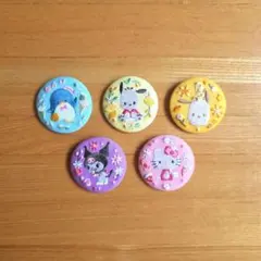 ②サンリオ ビスケット 刺繍缶バッジ biscuit まとめ売り