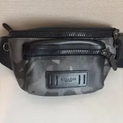 COACH ウエストポーチ グレー・カモフラージュ オキシレガルさま