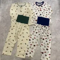 美品！しまむら　恐竜柄　寿司柄　パジャマ 100cm 2点セット