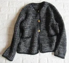 ミラオーウェン 上質 女っぷり ゴールド ボタン ニット カーデ ジャケット