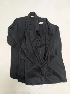 ユニクロ　プレミアムリネンシャツ　ブラック　M L セット