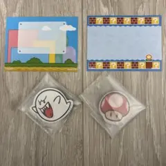 キャラマグネッツ スーパーマリオ ２個セット テレサ スーパーキノコ　メモカード