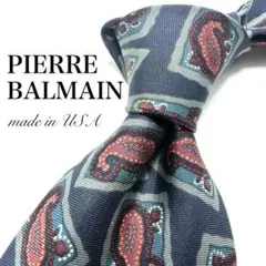 【訳アリ】 pierre balmain ネクタイ ペイズリー 小紋 お洒落