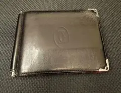 き*た様 Cartier マネークリップ 二つ折り 財布 レザー ブラックのサムネイル