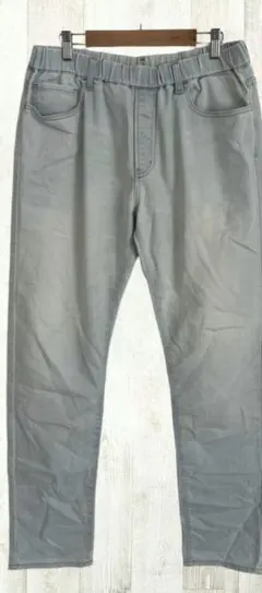 UNIQLO イージーパンツ M ライトブルー デニム カジュアル