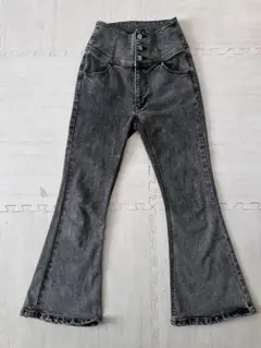 WEGO フレアデニムパンツ　ハイウエスト