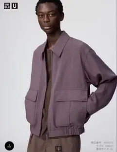 ユニクロU ショートブルゾン L パープル UNIQLO U ユニクロUショートブルゾン パープル XL 新品未開封品 - メルカリ