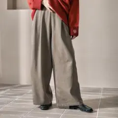 ♡新品　タグ付き♡ 今期　完売品　2タックストレートパンツ ブラウン