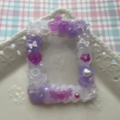 【訳あり】硬質トレカケース　ホイップデコ　紫