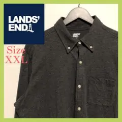 LAND'S END ランズエンド 長袖シャツ コットン 古着 ゆるだぼ XXL