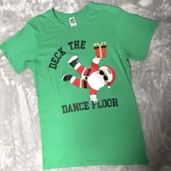 ZUMBA ズンバ クリスマス サンタ Tシャツ グリーン XS/S ダンスのサムネイル