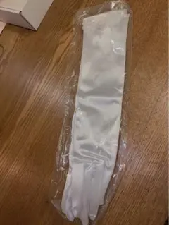 【新品未使用】ホワイトサテンウェディンググローブ【美品】