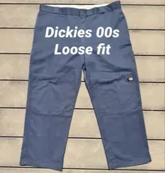 Dickies 00s ワークパンツ ダブルニー ルーズフィット 古着 ネイビー