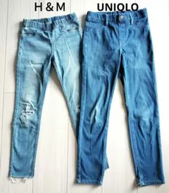 デニムパンツ 130サイズ 2本セット