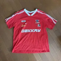 Tシャツ 赤 レース付き オーバーサイズ