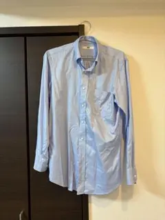 UNIQLO 長袖シャツ ライトブルー S ファインクロス
