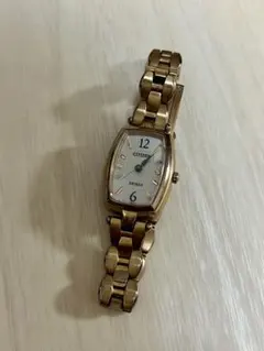 CITIZEN EXCEED レディース 腕時計 エコドライブ ゴールドカラー