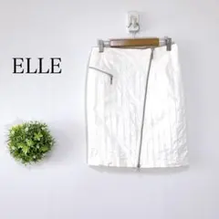 エル　ELLE 【３８】ミニタイトスカート ジップアップ　ストライプデザインのサムネイル